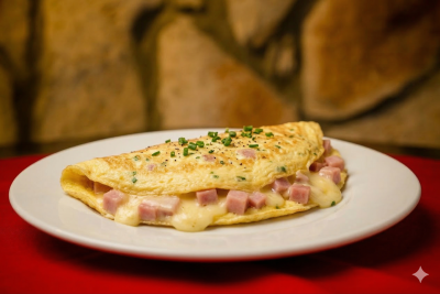 Omelette con Jamón con Queso